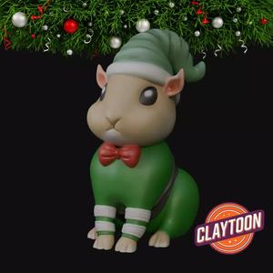 Christmas Guinea Pig Elf