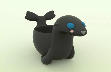 Cute Sea Lion Seal Flower Pot
