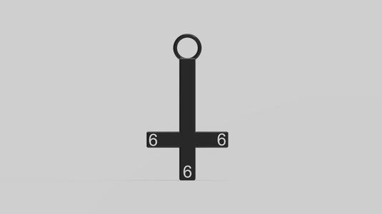 Invert cross chrismass decoraiton