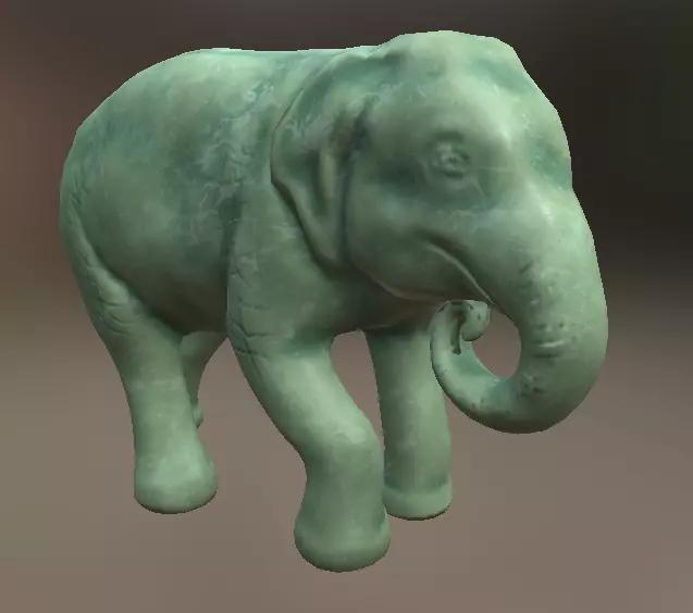 Cute Elephant Decor Statue Hi detailed