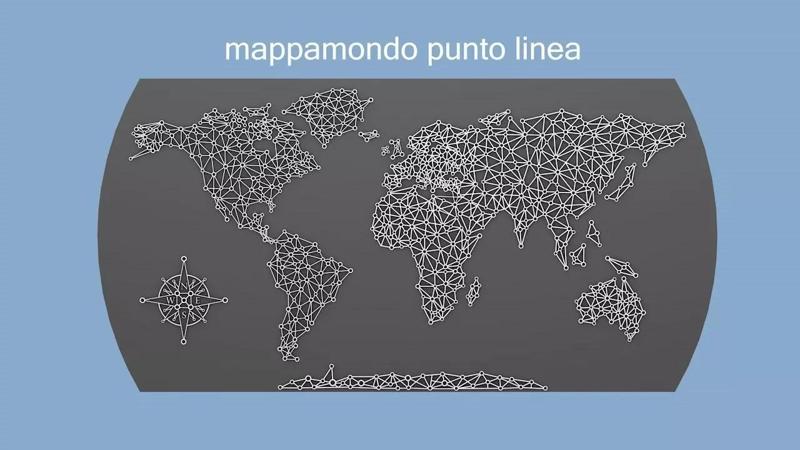 Mappamondo punto linea 3d print