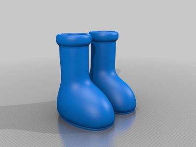 big red boots ( size 11) US Mens large print