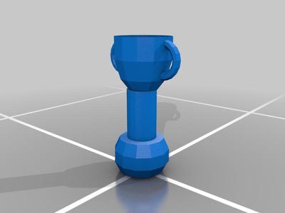 Basic modeled blender trophy