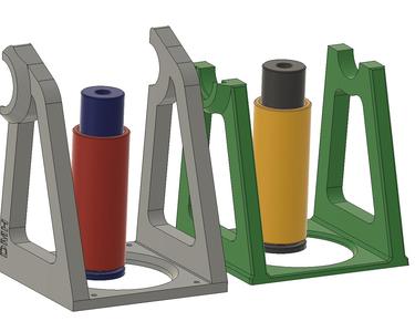 Print in place filament holder