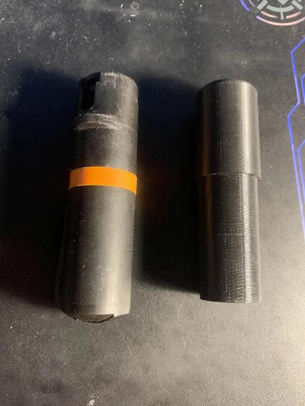 POM pepper spray empty body section tube   