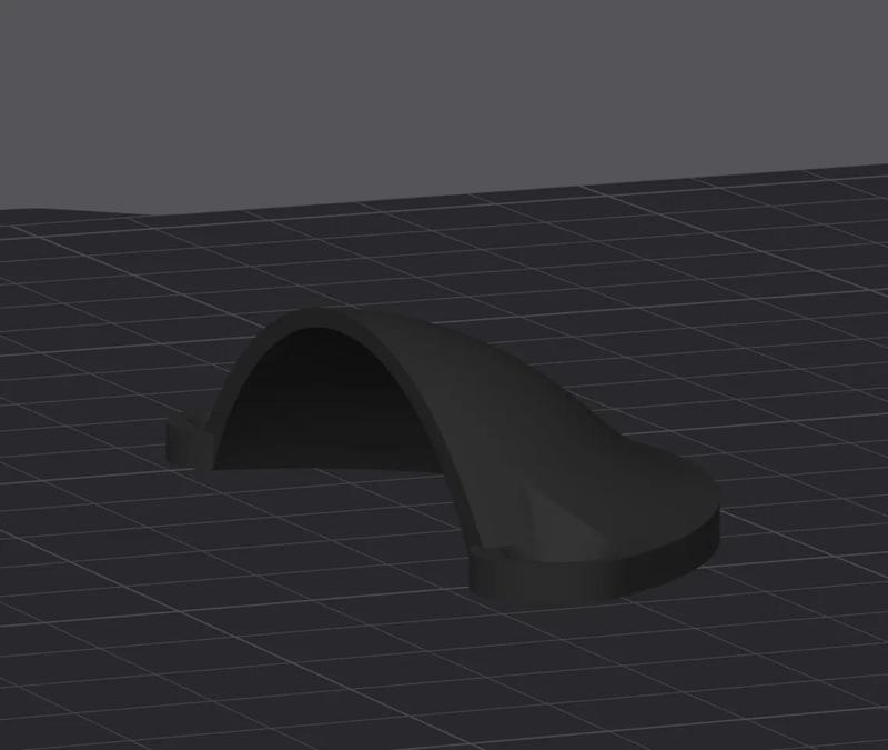 Shell handle, reinforced.   