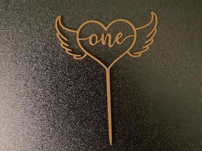 number one cake topper