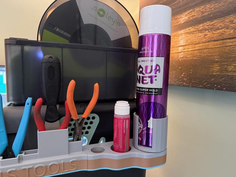 Aqua Net Hairspray Adapter AMS Riser V2 Toolholder