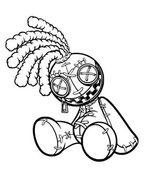 Lady Voodoo doll Wall Decor   