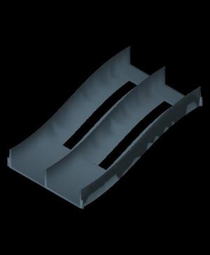 2 lane 100mm raise 400 mm ramp.3mf