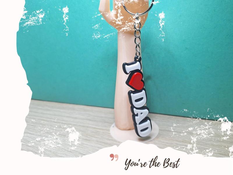 Keychain - I Love DAD v2