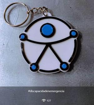 Llavero #discapacidadenemergencia