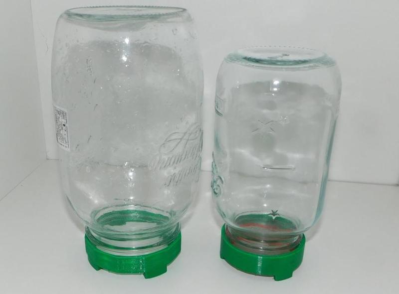 Mason jar rings with feet