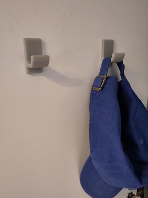 Hook for double sided tape