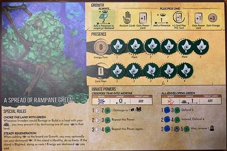 Spirit Island 2 color A Spread of Rampant Green presence token