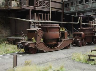 Paul Würth 9cbm slag ladle car 1:87
