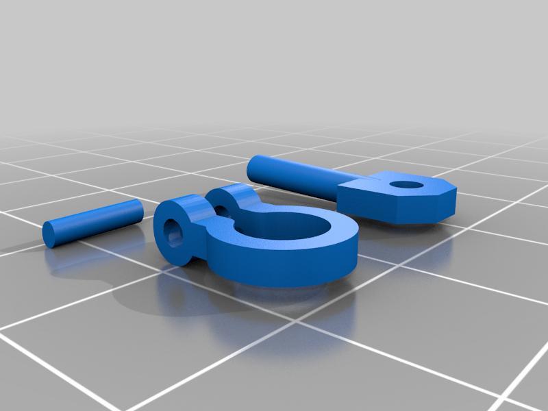 1:24 shackled for FTX Outback mini 2.0 front and back bumber holes.