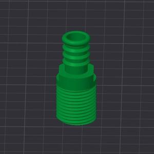 Water pump adapter nozzle