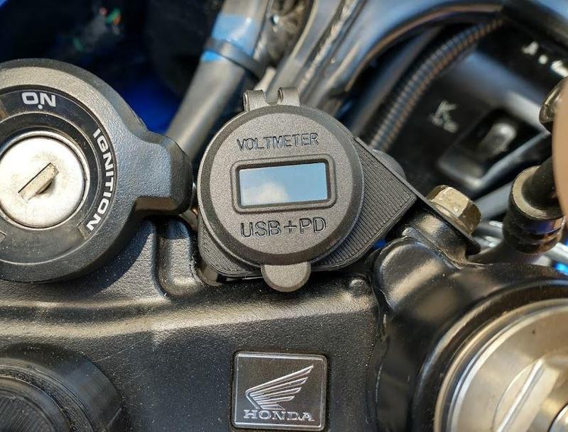 Honda VTR1000F 12V to USB bracket