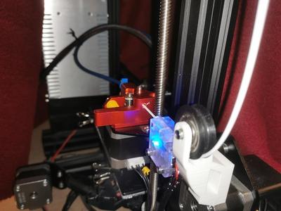 Ender 3 cheap filament sensor (aliexpress) bracket dual drive extruder