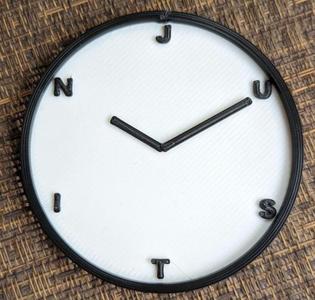 Justin Time Clock Face
