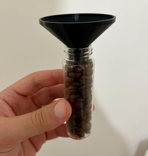 Coffe tube funnel