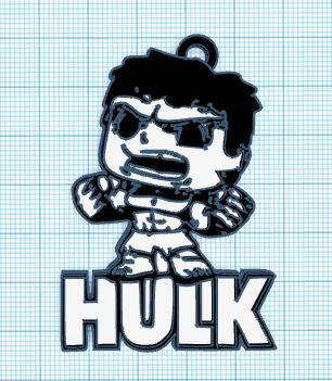 Llavero Hulk