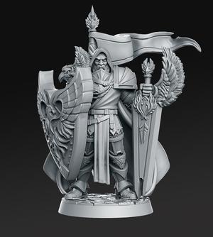 Grimvald - Lord  Paladin - 32mm - DnD