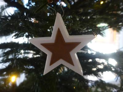 Weihnachtsbaum Anhänger Stern/Christmas Tree Pendant Star   