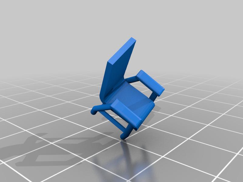 1/64 Scale Patio Table & Chair