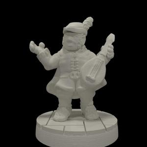Greensleeves, Halfling Bard (28mm scale)