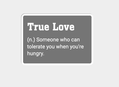 True Love Sign / Funny / Wall Art / 2d art