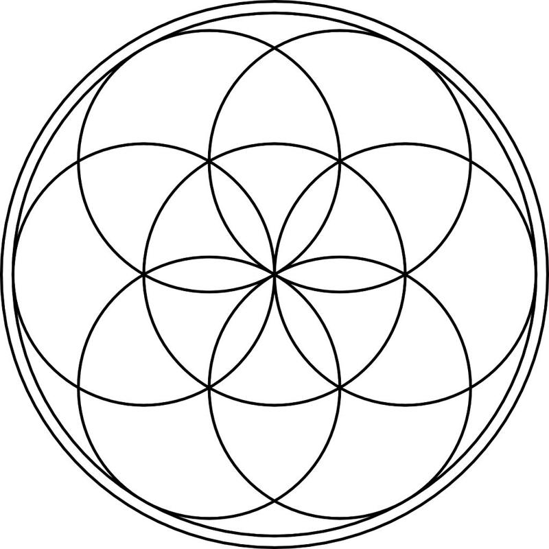 Seed of life for raster laser engraving / Graine de vie pour gravure laser raster