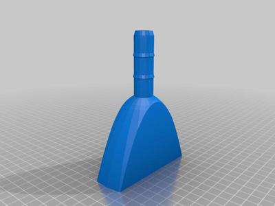 Sprinkler wand with integrated hose barb