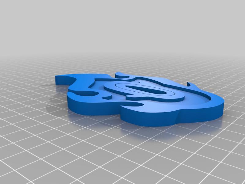 Sword guard(tsuba) of Kyojuro's katana Zankyou Sanka(TVA Opening) Ver. (렌고쿠 쿄쥬로의 검의 코등이)(TVA 오프닝 잔향산가残響散歌 버전)