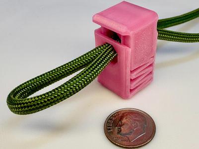 Cord Stop / Lock - Print in Place - 3D Spring