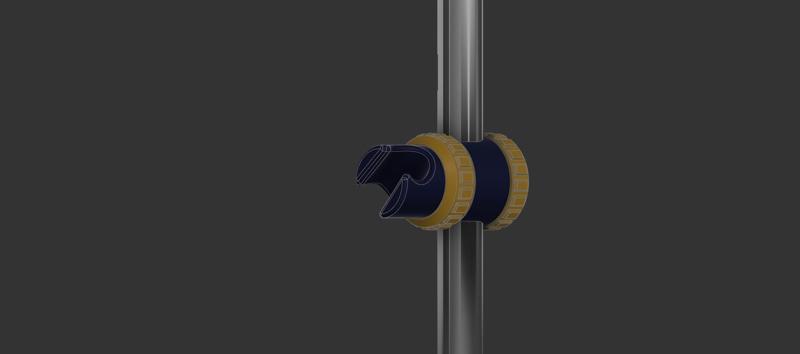 Showerhead holder for 24mm rail