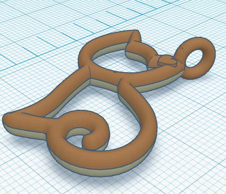 Cat Pendant v3 (30mm)