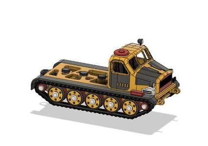Yellow Artillery Tractor Chassis