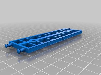 H0 100mm wagon base with boogies
