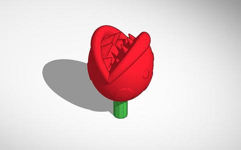 Piranha plant pencil topper