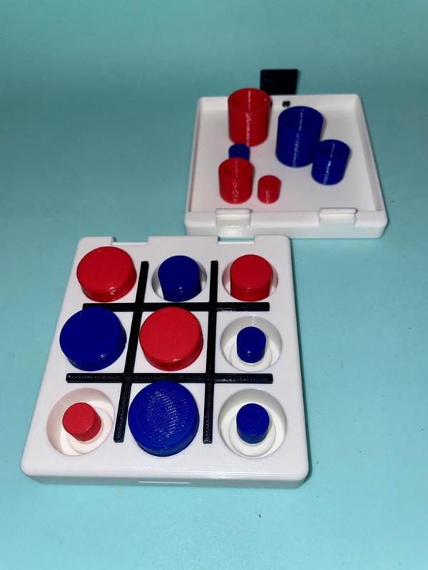 Travel Super TicTacToe or "Gobblet Junior"