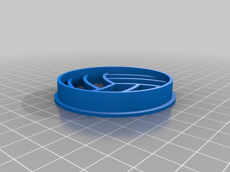 ein Kreis mit der Form eines Volleyballs 