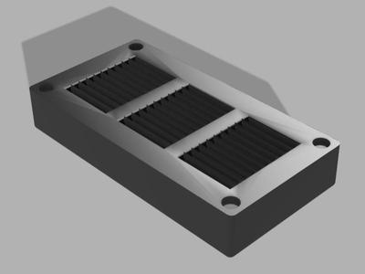 Guitar pick holder with 6x3 magnets