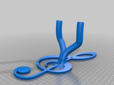 Treble Cleft Guitar Mount