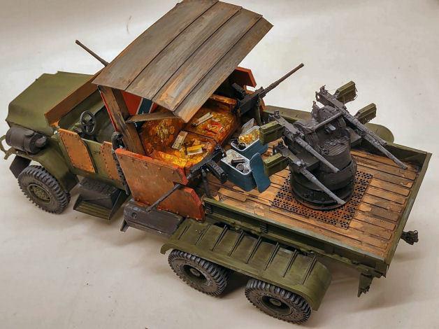 M35 Gun Truck with Quad 50 1/35 Scale