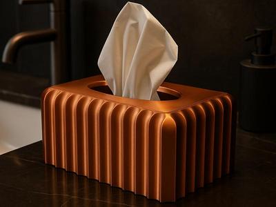 Elegant Tissue Box Holder – Modern Groove Design
