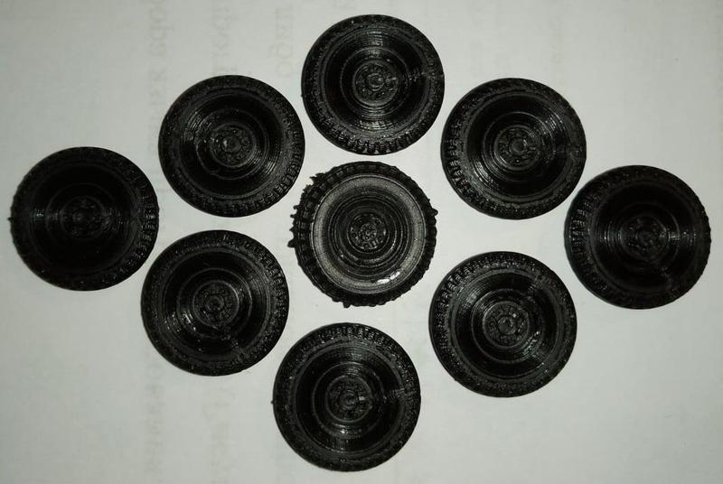 Accessories for 1:43 scale model of UAZ 469