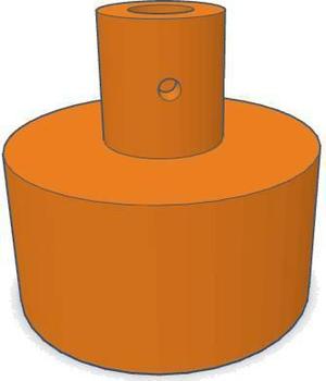 7mm motor to 3/4 PVC adapter