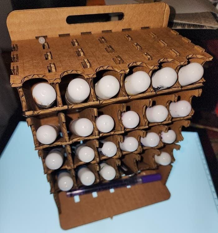 Laser Cut Alcohol Ink Storage Rack SVG File